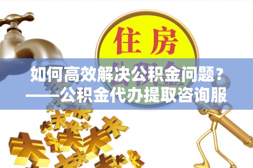 商水如何高效解决公积金问题？——公积金代办提取咨询服务指南