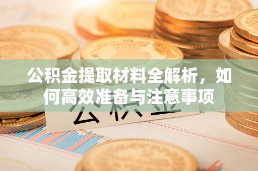 商水公积金提取材料全解析，如何高效准备与注意事项