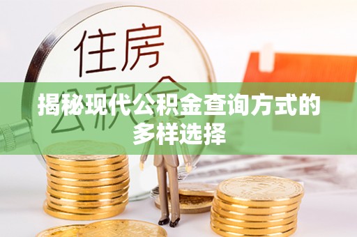 商水揭秘现代公积金查询方式的多样选择